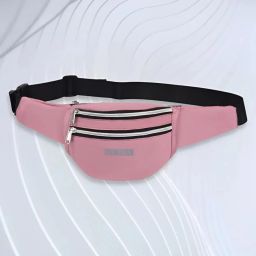 Dejan Waterproof Waist Pouch Belt Bag for Travel Hiking Camping Sports Bum Bag (Peach) Waist Bag-image-1