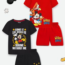 Disney By Miss and Chief Boys Printed T-shirt with Shorts-image-57