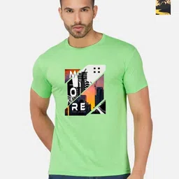 GLOBAL NOMAD Men 2 Printed Bio Finish Applique T-shirt-picture-17