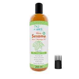 ANI'S White Sesame Hair Oil For Strong & Silky Hairs - 200ml-50