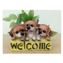 Afterstitch Welcome dog idols Animal statue Showpiece-image-48