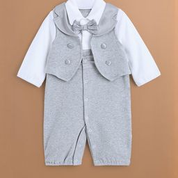 Hopscotch Boys 2Pc Bow Applique Cotton Bodysuit-picture-12