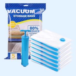 Vacumme Bag | 5-Pack Space Saver Bags for Travel & Home | High Volume Storage Vacuum Bags-image-6
