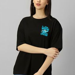 Kushi Flyer Women Printed Applique T-shirt-image-99