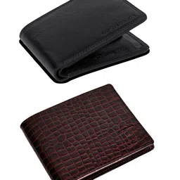 Hayes London Men Genuine Leather with RFID Blocking Wallets Combo-33