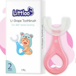 Baby U Shape Silicone Tooth Brush Soft Elastic Bristles For Complete 360 Degree Ultra Soft Toothbrush-image-0