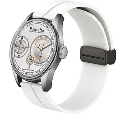 DOUBLERUN Unisex Round Dial & Bracelet Style Straps Analogue Chronograph Watch H05N18027-0