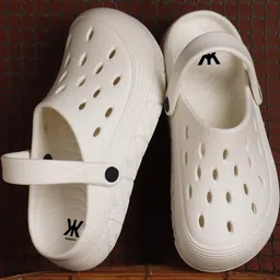 Kook N Keech Men White EVA Clogs-20