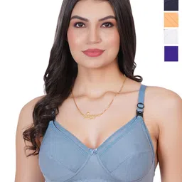 Liigne Pack Of 5 Maternity Full Coverage Solid Bra-15