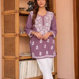 Vama Heritage Women Floral Embroidered Kurta-picture-39