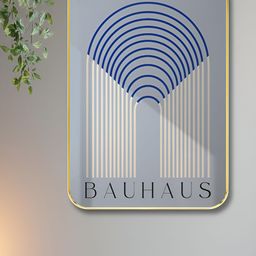 Aura Pink & Red BAUHAUS Abstract Wooden Wall Art-18