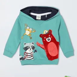 max Boys Graphic Printed Hood Cotton T-shirt-picture-31