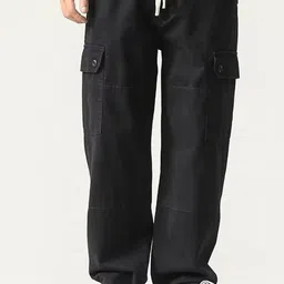 HERE&NOW Men Cargos Trousers 3003981-Black-picture-13