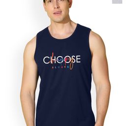 SLOWLORIS Pack of 2 Printed Combed Cotton Vest VSL26 CMB(CHS NAVY)(ADV BLACKGREY)-image-73