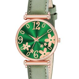 CSAMON Women Printed Analogue Watch C34RG R3 GRE Leather-image-57