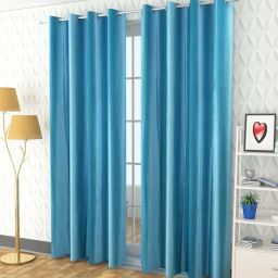 213 cm (7 ft) Polyester Room Darkening Door Curtain (Pack Of 2)-image-11