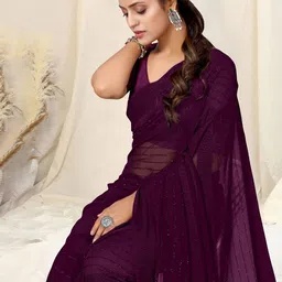 MIRCHI FASHION Embellished  Ready to Wear Saree-image-69