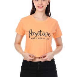 Girls Casual Cotton Blend Top (Orange, Pack of 1)-image-69