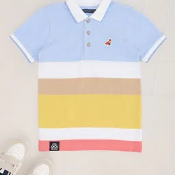 Pantaloons Junior Boys Striped Extended Sleeves T-shirt-picture-49