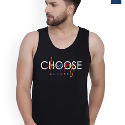 SLOWLORIS Pack Of 2 Printed Combed Cotton Gym Vest VSL26 CMB(CHS BLACK)(LOUD BLACKPEACOCK)-picture-29