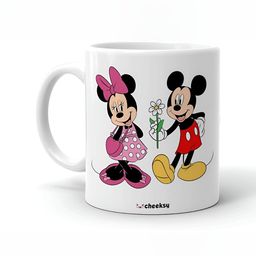 Mr UVD White & Pink Cartoon Characters Printed Ceramic Glossy Mug-picture-25