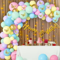 Whimsical Wonders: Happy Birthday Decoration Combo Kit with 3D Butterflies-14