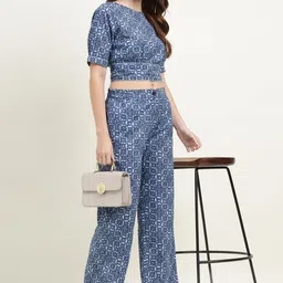 Ranng Label Printed Top With Trousers Co-Ords-picture-6