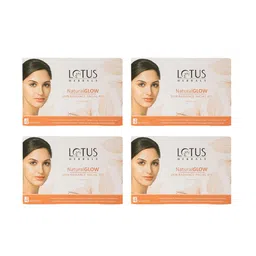 Lotus Herbals Set Of 4 Natural Glow Skin Radiance Single Facial Kit- 50g Each-12