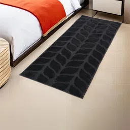 Kuber Industries Grey Textured Anti-Skid Runners-17