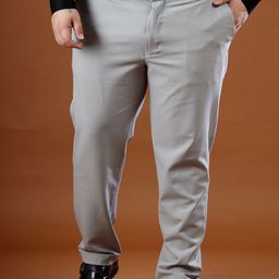 Muffynn Men Relaxed Straight Leg Straight Fit Formal Trousers-image-121