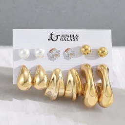 Jewels Galaxy Contemporary Studs Earrings-image-9