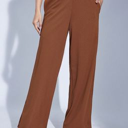 Selvia Women Easy Wash Pleated Trousers-image-53