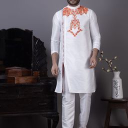 DEVOILER Men Ethnic Motifs Printed Kurta-picture-0