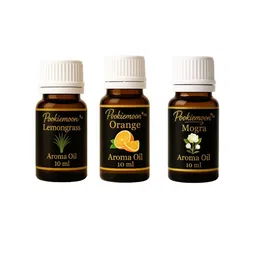 Pookiemoon Pack Of 3 Premium Lemongrass orange mogra Essential oil-picture-36