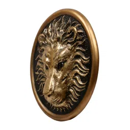 Ashnam Black Lion Head Figurine Showpiece-image-41
