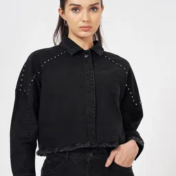 SF JEANS by Pantaloons Women Longline Denim Jacket-image-98
