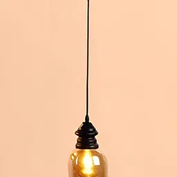 KINIS Brown Glass Bell Ceiling Lamp-31
