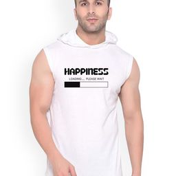 Fashnobic Happiness Printed Hooded Gym Vest - K__Print-187_gym_vest White M-picture-30