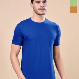 TQH Men Pack of 3 Dry Fit Solid Round Neck Slim Fit T-shirts-picture-35