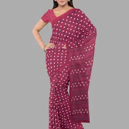 The Chennai Silks Floral Poly Crepe Saree-picture-22
