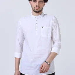 Rocket Science Men Mandarin Collar Kurta-image-94