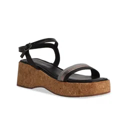 ERIDANI Block Sandals with Tassels-image-66