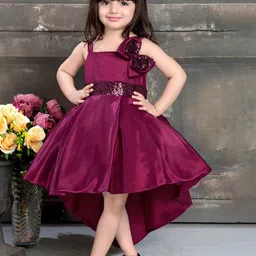 Lagorii Kids-Girls Embellished Fit & Flare Dress-picture-22