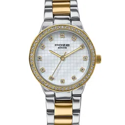 Sonata Women Printed Dial & Stainless Steel Bracelet Style Analogue Watch SP80120BM01-40