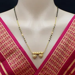 SONI JEWELLERY Gold-Plated Artificial Stones and Beads Mangalsutra-picture-40