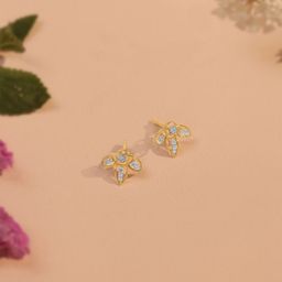 Mia by Tanishq Gold & Diamond Dreamy Doodle Stud Earrings-53