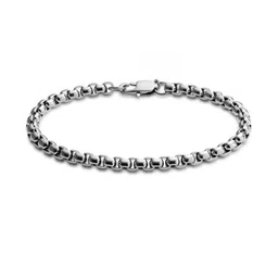 LITCHI Black Curved Box Link Bracelet-picture-3