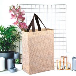 Kuber Industries Printed Structured Handheld Bag with Cut Work image 5