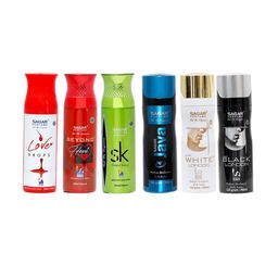SAGAR PERFUMERY Set Of 6 Long Lasting Deodorants - 200 ml Each-19