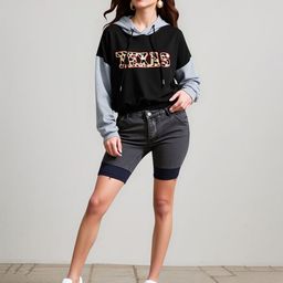 HERE&NOW Women Printed Hooded Sweatshirt-picture-46